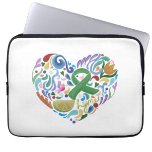 Laptop Computer Sleeve, "Lyme Disease" gift Lapto Sleeve