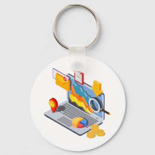 Laptop Computing Keychain