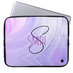 Laptop Cover Purple Pink Swirl HAMbyWG