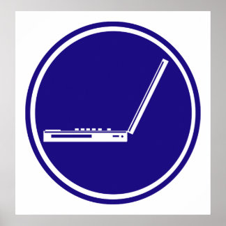 LAPTOP PARKING ROAD  SIGN