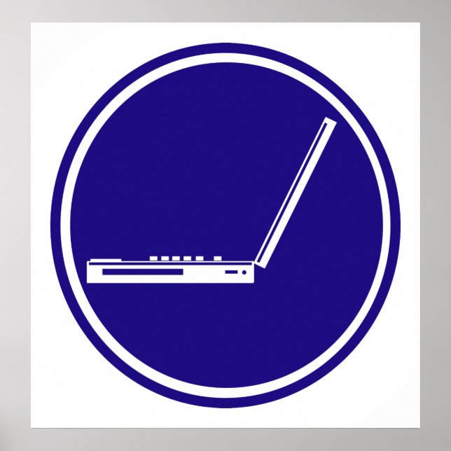 LAPTOP PARKING ROAD  SIGN (Front)