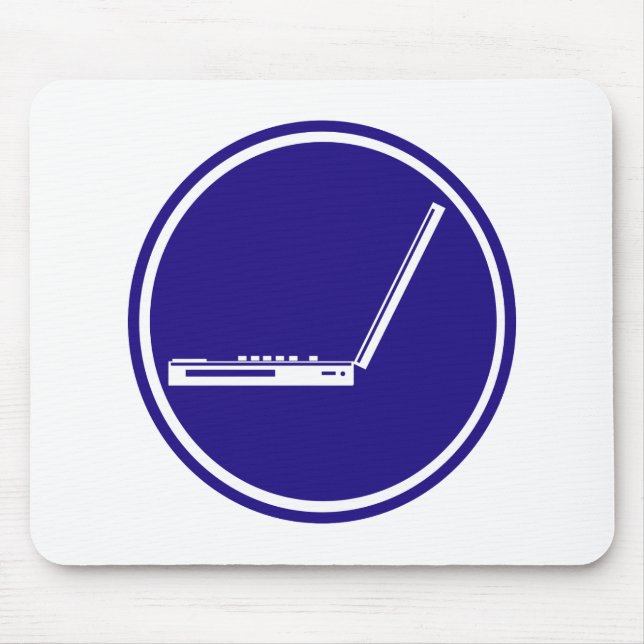 LAPTOP PARKING ROAD  SIGN MOUSE PAD (Front)