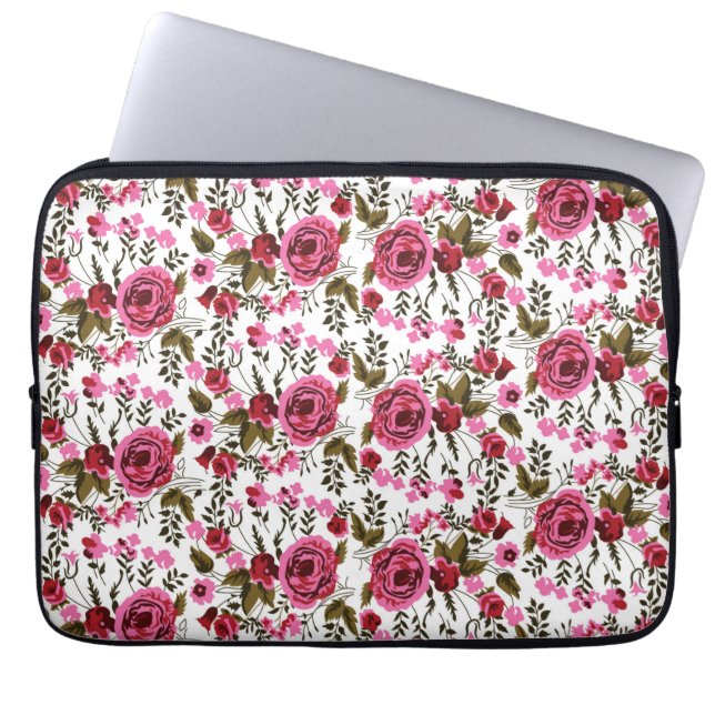Laptop Sleeve 13" | Neoprene | Floral | Stylish (Front)