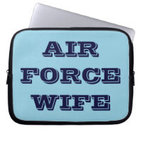 Laptop Sleeve Air Force Wife