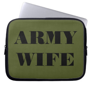Laptop Sleeve Army Wife