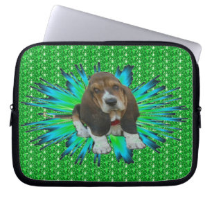 Laptop Sleeve Baby Basset Hound Sheldon