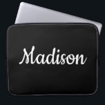 Laptop Sleeve Black<br><div class="desc">Something for everyone offers customized personalized laptop sleeve. This uniquely designed laptop sleeve is appealing and attractive. While you are here already you may want to view other related bathroom items such as, shower curtain liners, soap dispensers, bath mats, bath sets, colourful children’s shower curtains, bath scales, man cave shower...</div>