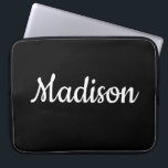 Laptop Sleeve Black<br><div class="desc">Something for everyone offers customized personalized laptop sleeve. This uniquely designed laptop sleeve is appealing and attractive. While you are here already you may want to view other related bathroom items such as, shower curtain liners, soap dispensers, bath mats, bath sets, colourful children’s shower curtains, bath scales, man cave shower...</div>