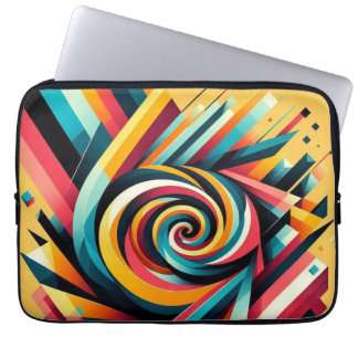 Laptop Sleeve - Colourful Geometric Art