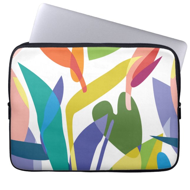 Laptop Sleeve, Colourful Tech Case, Abstract Lapto Sleeve (Front)