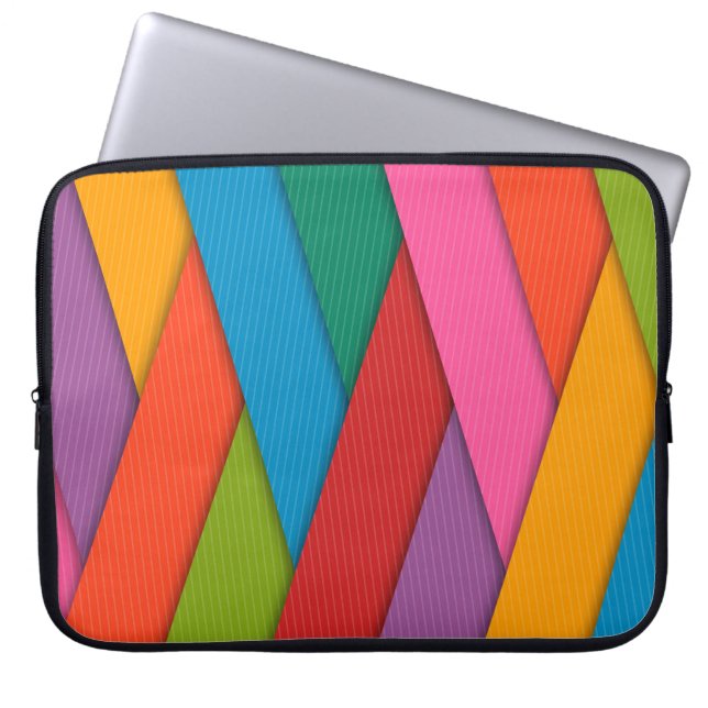 Laptop Sleeve Colourful Triangles (Front)