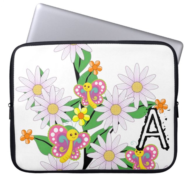 Laptop Sleeve Floral Butterfly (Front)