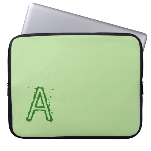 Laptop Sleeve Green (Front)