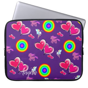 Laptop Sleeve Pink Hearts