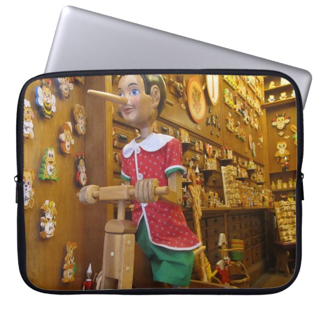 Laptop Sleeve--Pinocchio Doll Sleeve (Front)