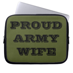 Laptop Sleeve Proud Army Wife