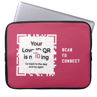 Laptop sleeve - RED - QR - PURE Collection