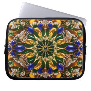 Laptop Sleeve with Brazil Colours Design