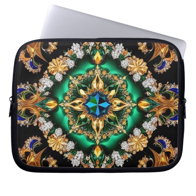 Laptop Sleeve with Brazilian Colours Design (Front)