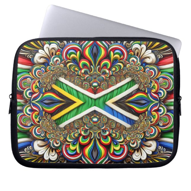 Laptop Sleeve with South African Colours Design (Front)