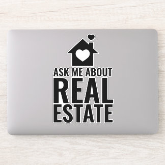 Laptop Sticker - Ask me about Real Estate