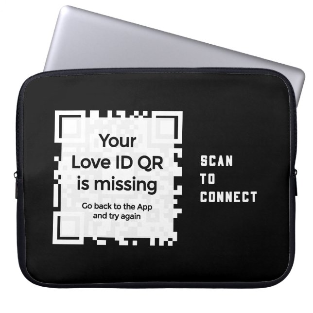 Laptopschutzhülle - BLACK - QR - PURE Collection Laptop Sleeve (Front)