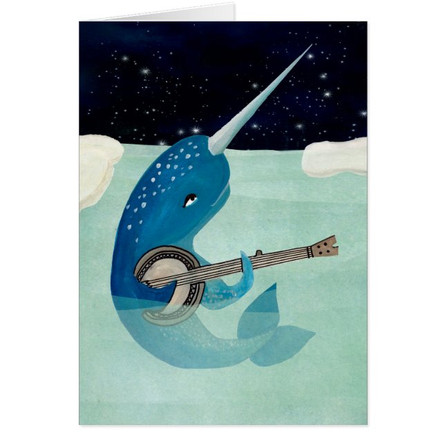 L'aquarelle de Narwhal - Narwhal joue la carte de (Devant)