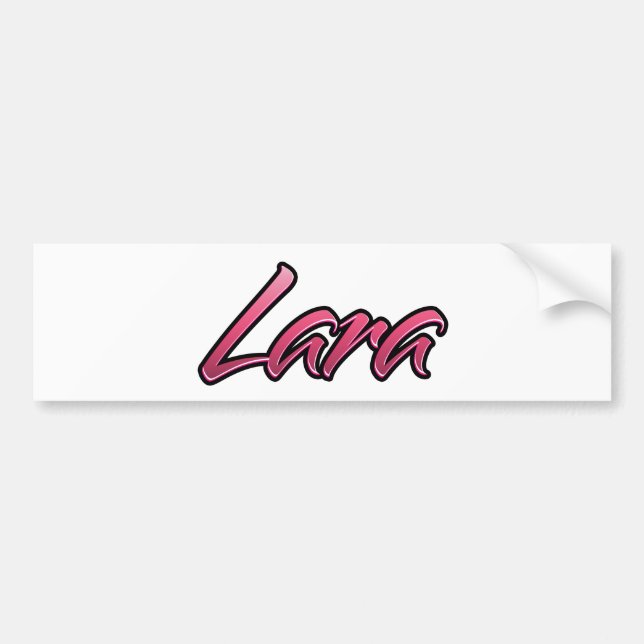 Lara faded pink Aufkleber Sticker (Front)