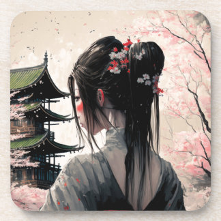 Lara Japan - Harte Plastikuntersetzer Coaster