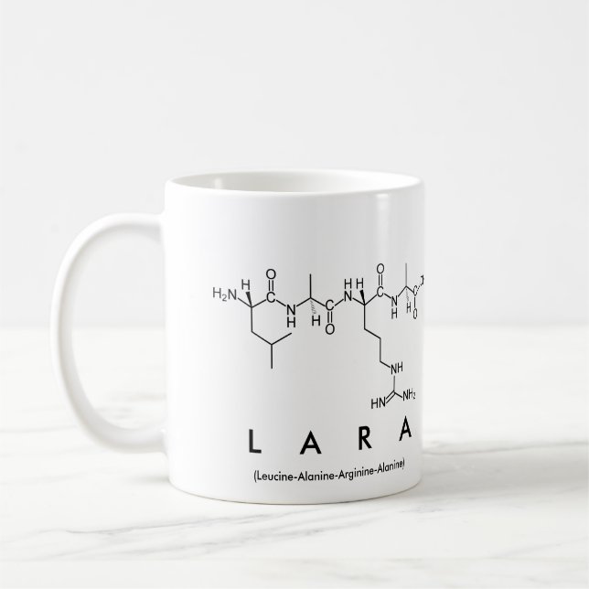 Lara peptide name mug (Left)