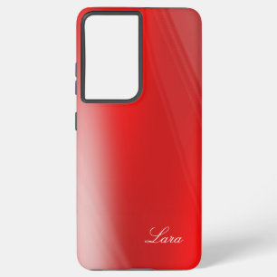 Lara - Template To Personalize Your Own Name - Red Samsung Galaxy Case
