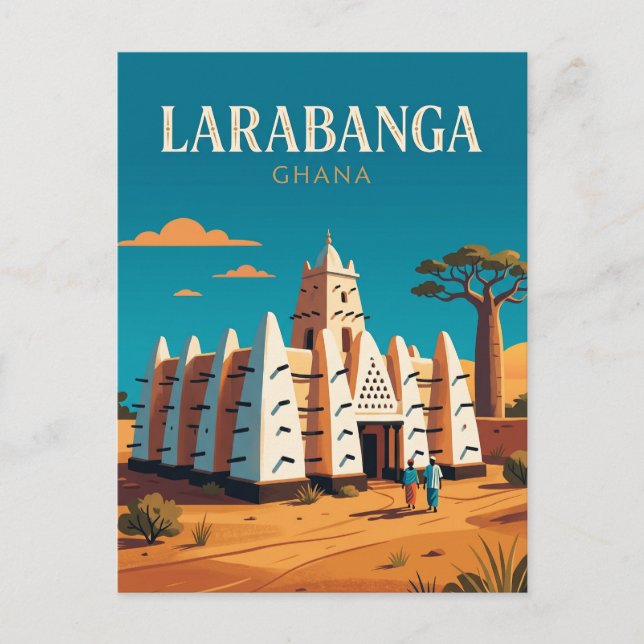 Larabanga Mosque Ghana Postcard (Front)