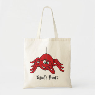 L'araignée rouge d'amusement badine le sac