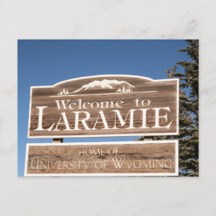 Laramie Wyoming Postcard Souvenir Travel