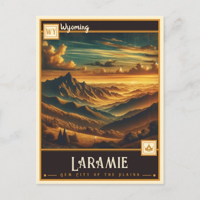 Laramie, Wyoming | Vintage Postcard (Front)