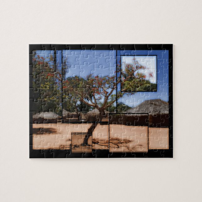 L'arbre dans le puzzle de l'Afrique (Horizontal)