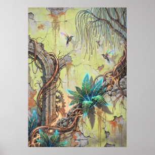 L'Arbre Fleuri de Lumière Art mural spirituel