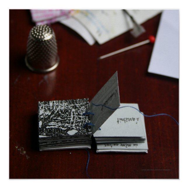 L'Arbre O Carré Square Tree Miniature Artist Book Poster (Front)