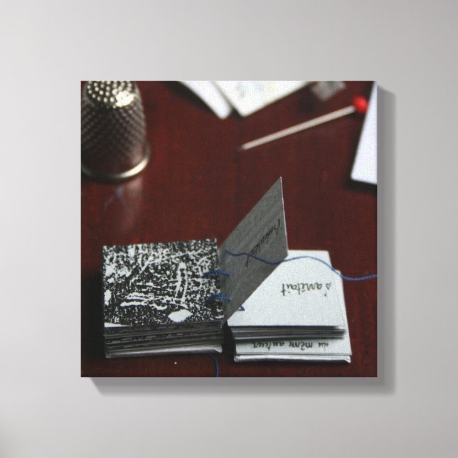 L'Arbre O Carré Tree Miniature Artist Book Canvas (Front)