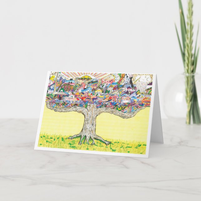 "L'Arbre Tout." Cartes par Rip Rense. (Devant)