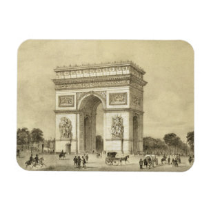 L'Arc de Triomphe, Paris, engraved by Auguste Bry Magnet