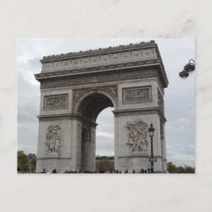 L'Arc De Triomphe Paris France Carte Postale