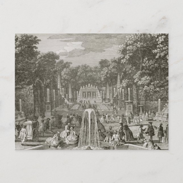 L'Arc de Triomphe, Versailles (engraving) Postcard (Front)