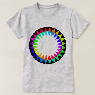 L'ARC-EN-CIEL COLORE (ROUE de COULEUR) le T-shirt