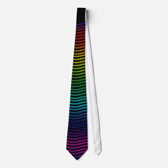 L'arc-en-ciel ficelle et ondule la cravate de robe (Devant)