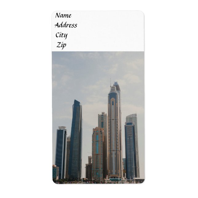 L'architecture de Dubai Marina (Devant)