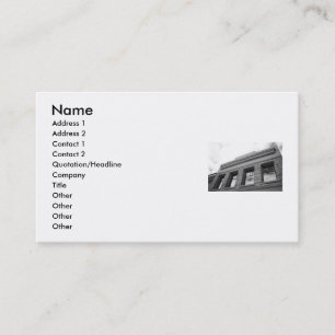 L'architecture détaille le carte de visite