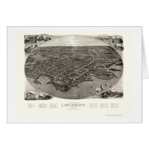 Larchmont, NY Panoramic Map - 1904