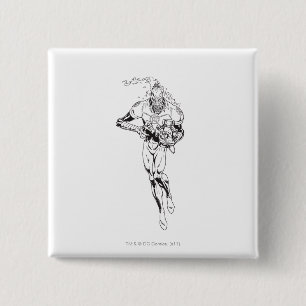 Larfleeze - Agent Orange 6 2 Inch Square Button
