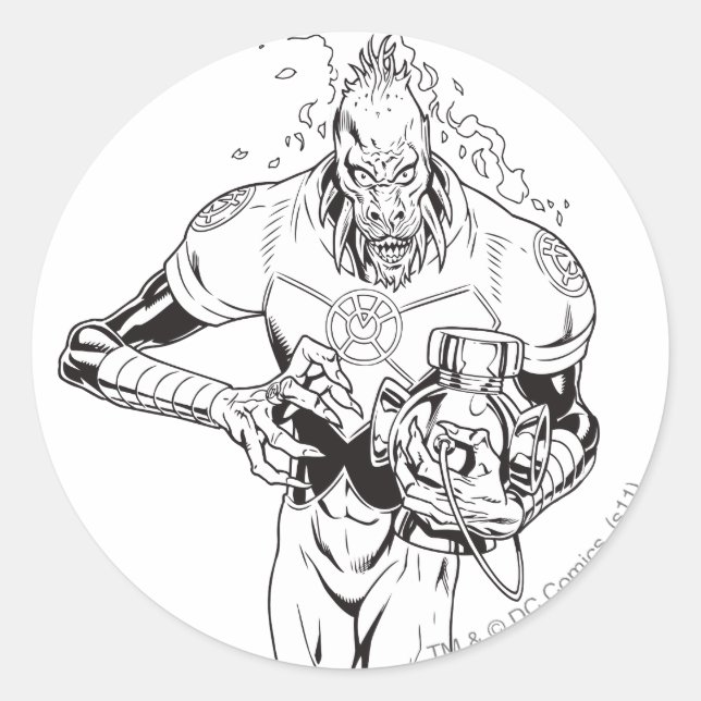 Larfleeze - Agent Orange 6 Classic Round Sticker (Front)